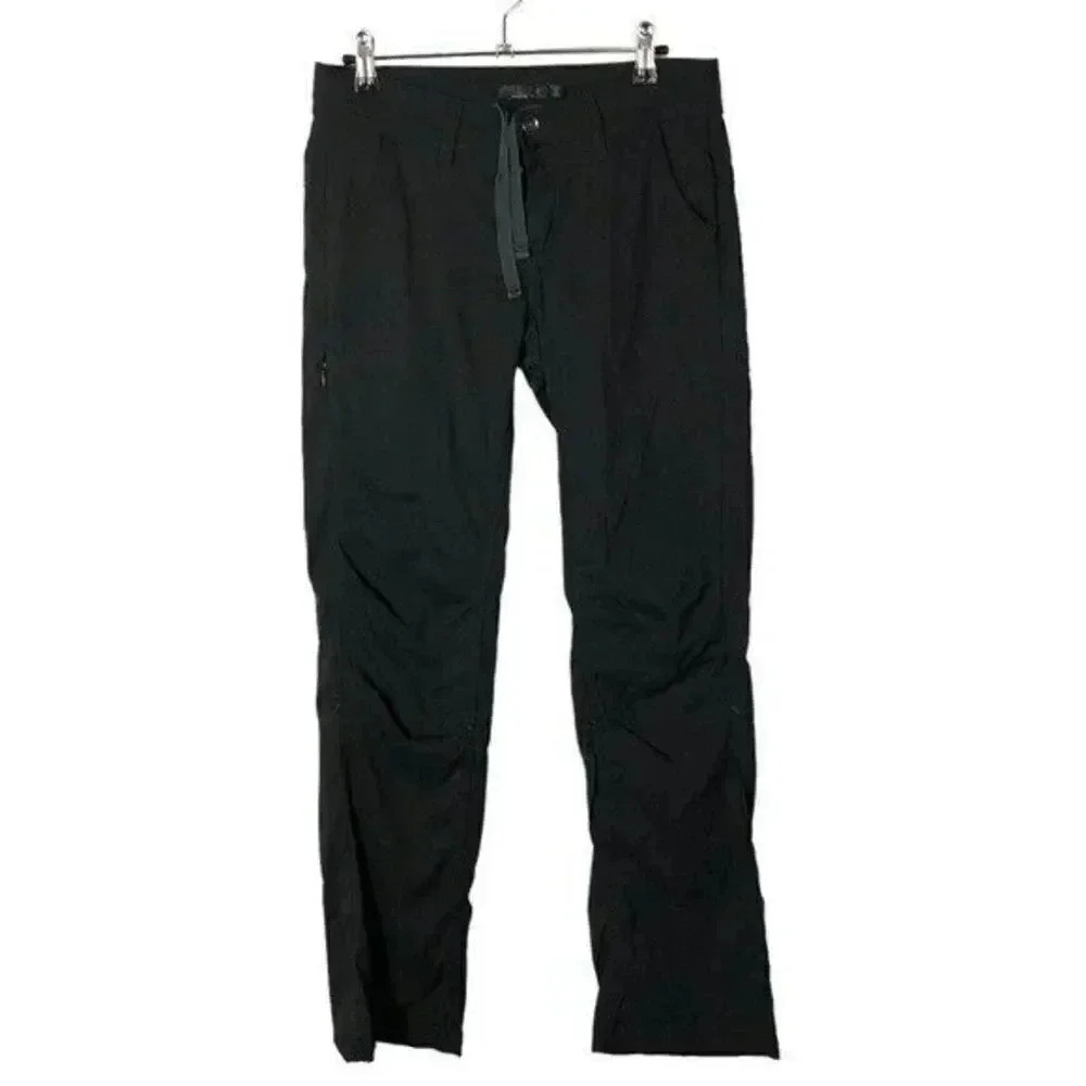 Prana Black Mid Rise Straight Leg Hiking Pants 2